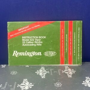 Remington Vintage Instruction Booklet